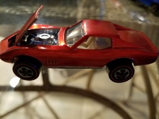 Hot Wheels Custom Corvette Redline Red 1968 2