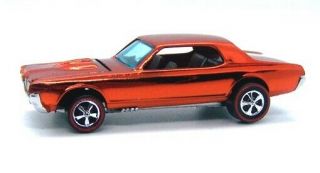 1968 Hot Wheels Redline Custom Cougar Spectraflame Orange W/painted Tooth