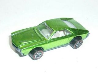 1968 Vintage Hot Wheels Redline Custom A.  M.  X.  Metalic Light Lime Green T