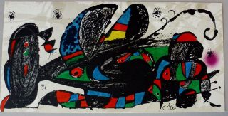 Joan Miro ESCULTOR IRAN signed limited to 1500 LITHOGRAPH 1974 2