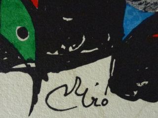 Joan Miro ESCULTOR IRAN signed limited to 1500 LITHOGRAPH 1974 3