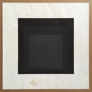 Josef Albers 1965 Silkscreen Print Late Soft Edge - Hard Edge Portfolio Lewitt