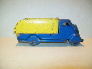 Vintage Pressed Steel 1930 ' s Lincoln or Marx Studebaker Delivery Truck - 6.  5 