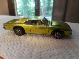 Hot Wheels Redline Custom Dodge Charger Mattel Inc.  1968 Vintage