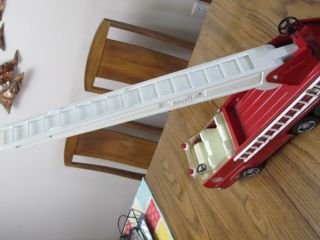 Vintage Tonka Aerial Ladder Fire Truck Engine w All Ladders 1970s 5