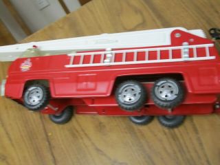 Vintage Tonka Aerial Ladder Fire Truck Engine w All Ladders 1970s 8