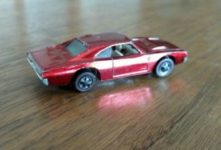 1968 Hot Wheels Redlines Custom Dodge Charger - Magenta - Made In The Usa