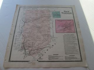 1873 Antique Map,  " Garden ",  Chester County Atlas,  Pennsylvania By Witmer