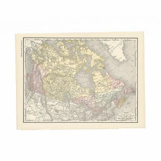 Two Antique Maps Of British North America From The 1800s
