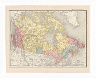 Two antique maps of British North America from the 1800s 2