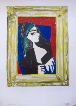 Pablo Picasso PORTRAIT DE JACQUELINE 1980 Limited Edition Lithograph Art 2