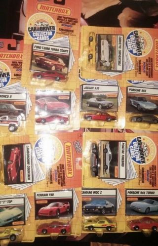 Matchbox Car And Driver Complete Set Of 12 1989 Collectors Edition Die Cast Cars