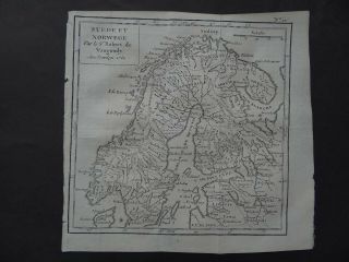 1781 Atlas Robert De Vaugondy Map Scandinavia - Sweden Norway Suede Et Norwege