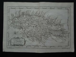1758 Bellin Atlas Map Jamaica - Carte L 