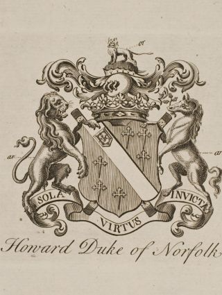 Collins - Crest.  5 - 1768 The Peerage Of England Engraving