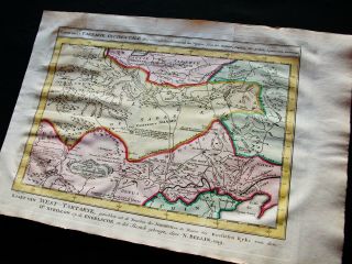 1747 BELLIN & SCHLEY - rare map: ASIA CENTRAL,  MONGOLIA,  CHINA,  YAU TONG,  SIBERIA 3
