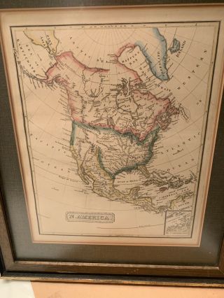 North America,  Fielding Lucas,  Jr.  Antique Hand Colored Map 1823