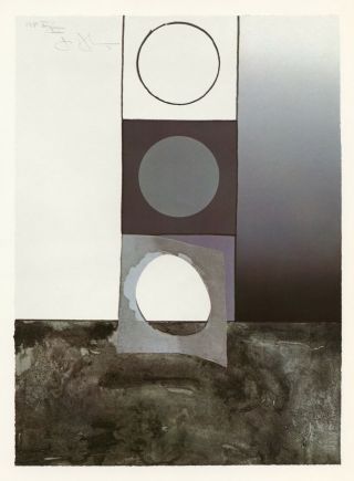 Jasper Johns " Fragment - According To What - - Bent Stencil " 1971 Gemini G.  E.  L.
