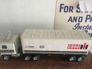 Rare Vintage Nylint 18 Wheeler J I Case Truck Trailer Tenneco Company