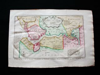1747 Bellin & Schley - Rare Map: Africa Western,  Gambia,  Gambra,  Banjul,  Afrique