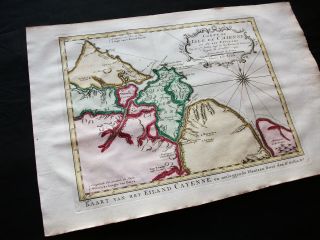 1747 BELLIN & SCHLEY - rare map: SOUTH AMERICA,  CAYENNE,  GUYANA,  ATLANTIC OCEAN 3