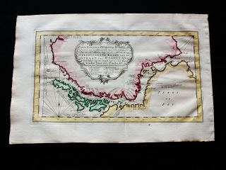 1747 Bellin & Schley Rare Map South America,  Magellan 