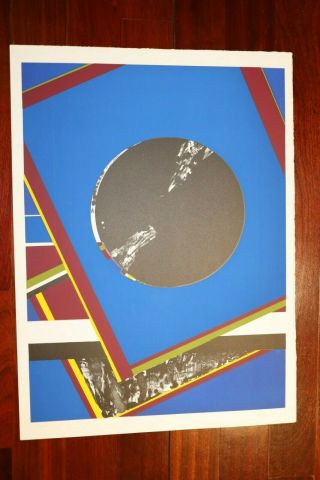 Budd Hopkins " Blue Abstract " 1970 Serigraph 95/110 Signed And Numbered -