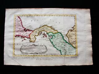 1747 Bellin & Schley - Rare Map Central America,  Mexico,  Panuco River,  Moctezuma
