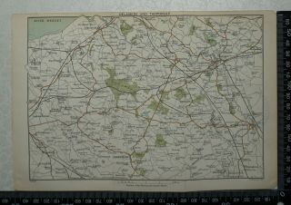 1897 Map Of Delamere And Tarporley By Bartholomew - Frodsham,  Middlewich,  Northwic