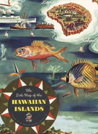 Historical Pictorial Dole Map Hawaiian Islands Vintage Wall Art Poster Print 2