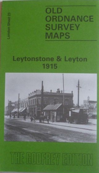 Old Ordnance Survey Maps Leytonstone & Leyton London 1915 Godfrey Edition