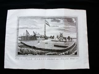 1747 Bellin & Schley - Asia,  Rare View Of Onrust (pulau) Isle,  Java,  Jakarta.