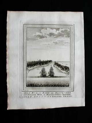 1747 Bellin & Schley - Australia Oceania Rare View: Maatsuyker (moa) Isle,  Insou