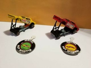 Hot Wheel Redline 69 Set Snake (6409) & Mongoose (6410) With Buttons
