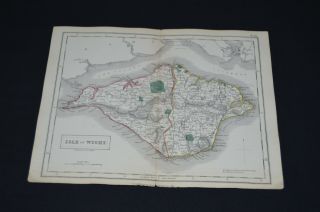 Isle Of Wight C1855 Vintage Old County Map Ideal For Framing