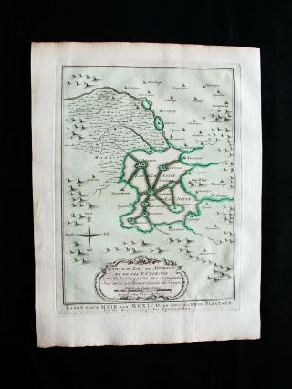 1747 Bellin & Schley - Rare Map Central America,  Mexico,  Lake Texcoco,  Curtaleco