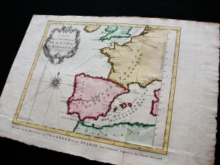 1747 BELLIN & SCHLEY - ATLANTIC OCEAN,  BISCAY,  ENGLISH CHANNEL,  SPAIN,  FRANCE. 3