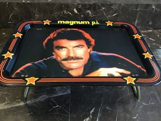 1982 Magnum P.  I.  Vintage Metal Tv Tray.  Awesome.  Rare