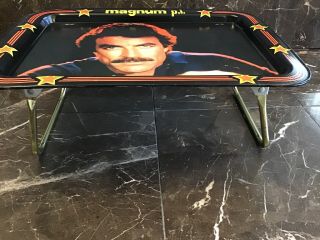 1982 Magnum P.  I.  vintage metal TV tray.  Awesome.  Rare 8