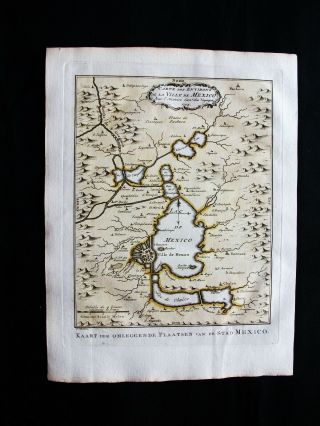 1747 Bellin & Schley - Rare Map Of Central America,  Mexico,  Lake Texcoco,  Chalco