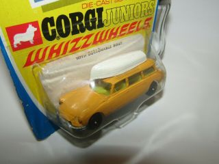 Corgi Juniors No 2 Citroen Safari Yellow Short Card on Blister FRANCE 2