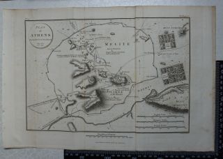 1817 Barbie Du Bocage - Plan Of Athens Greece - Anacharsis