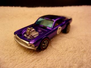 Hot Wheels Redline 1971 Purple Boss Hoss Mustang - Restored