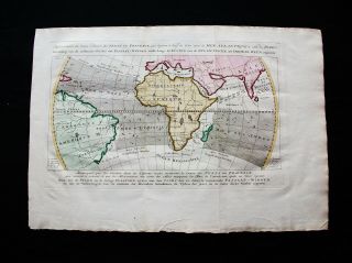 1747 Bellin & Schley - World Map,  Eastern Hemisphere,  Africa,  Asia,  Europa India