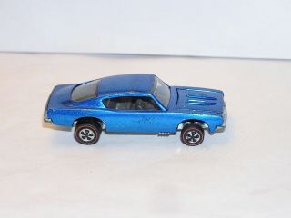 1968 Hot Wheels Redline Custom Barracuda Us Blue All Good Shape