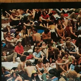Vintage LEVI ' S Poster Art Ad Woodstock Concert 3