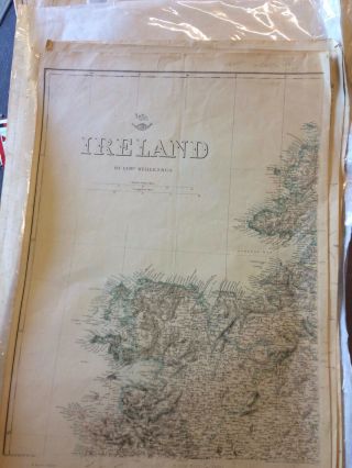 Antique Map Of Ireland In 4 Sheets 1861