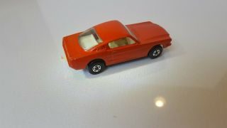 Vintage Matchbox Superfast No.  8 - A Ford Mustang Orange/red Ivory Interior Nm