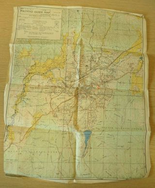 Vintage Map - 1945 Sheet Map Of Pyin Oo Lwin (maymyo) In Myanmar (burma) - Asia