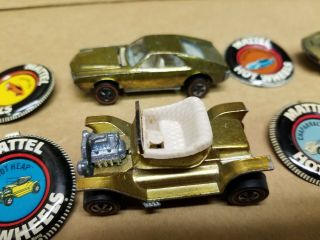 1968 Hot Wheels Redline HOT HEAP CUSTOM AMX CHAPARRAL CUSTOM CORVETTE w badges 2